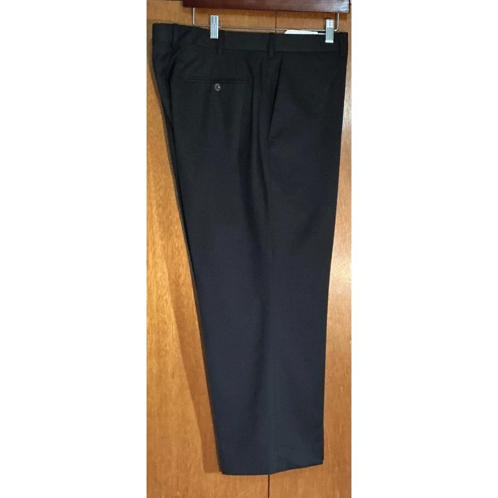 JB Britches Mens Brown Wool Dress Pants Flat‎ Front Made in Italy Sz 38Rx25
